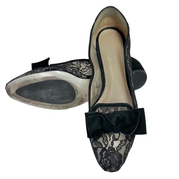 Ron White Women’s Evening Black Lace Ballet Flat - Picture 3 of 6